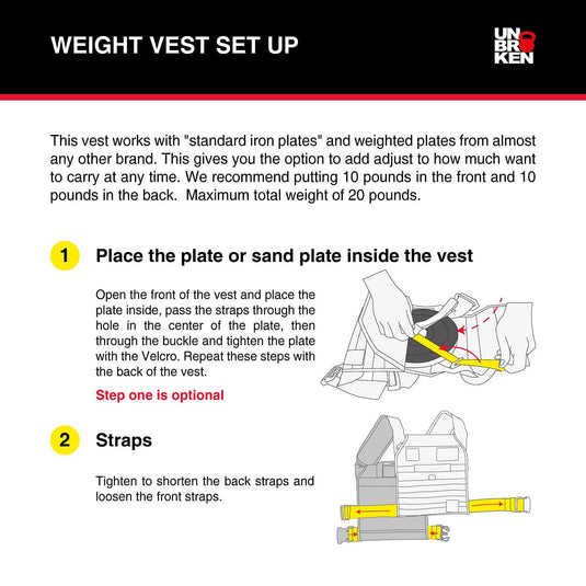 NEW HD Weight Vest + Sand Plates
